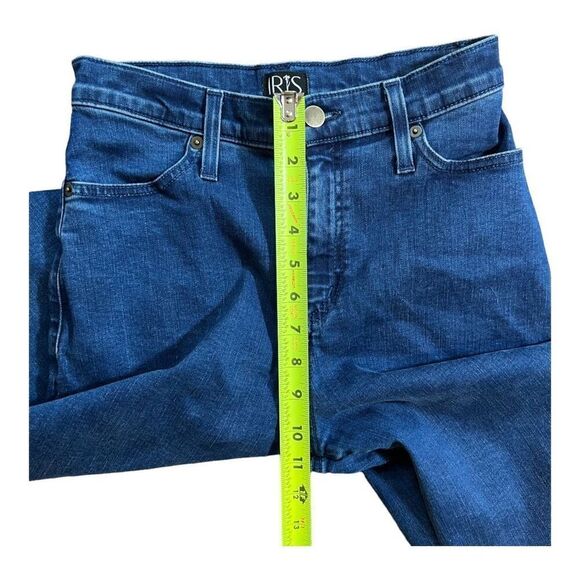 Iris Denim Edge of Seventeen High Rise Dark Blue Wide Flare Jeans - Picture 12 of 12